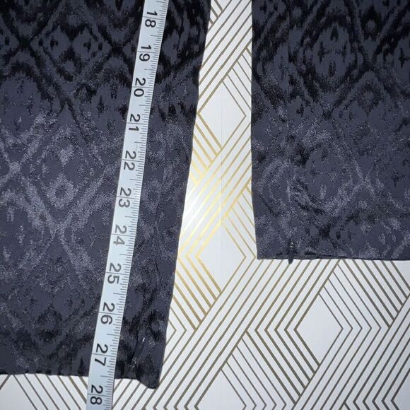 Chico’s Diamond Jacquard Trouser Ankle Pants Wmn’s Sz 1.5 M 10 Black - Picture 13 of 13